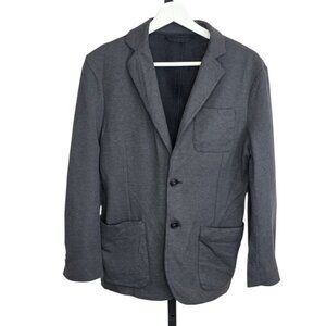 Z Zegna Cotton Blazer, 2 Button, Grey, Buisness Casual, Men's, Formal, Event